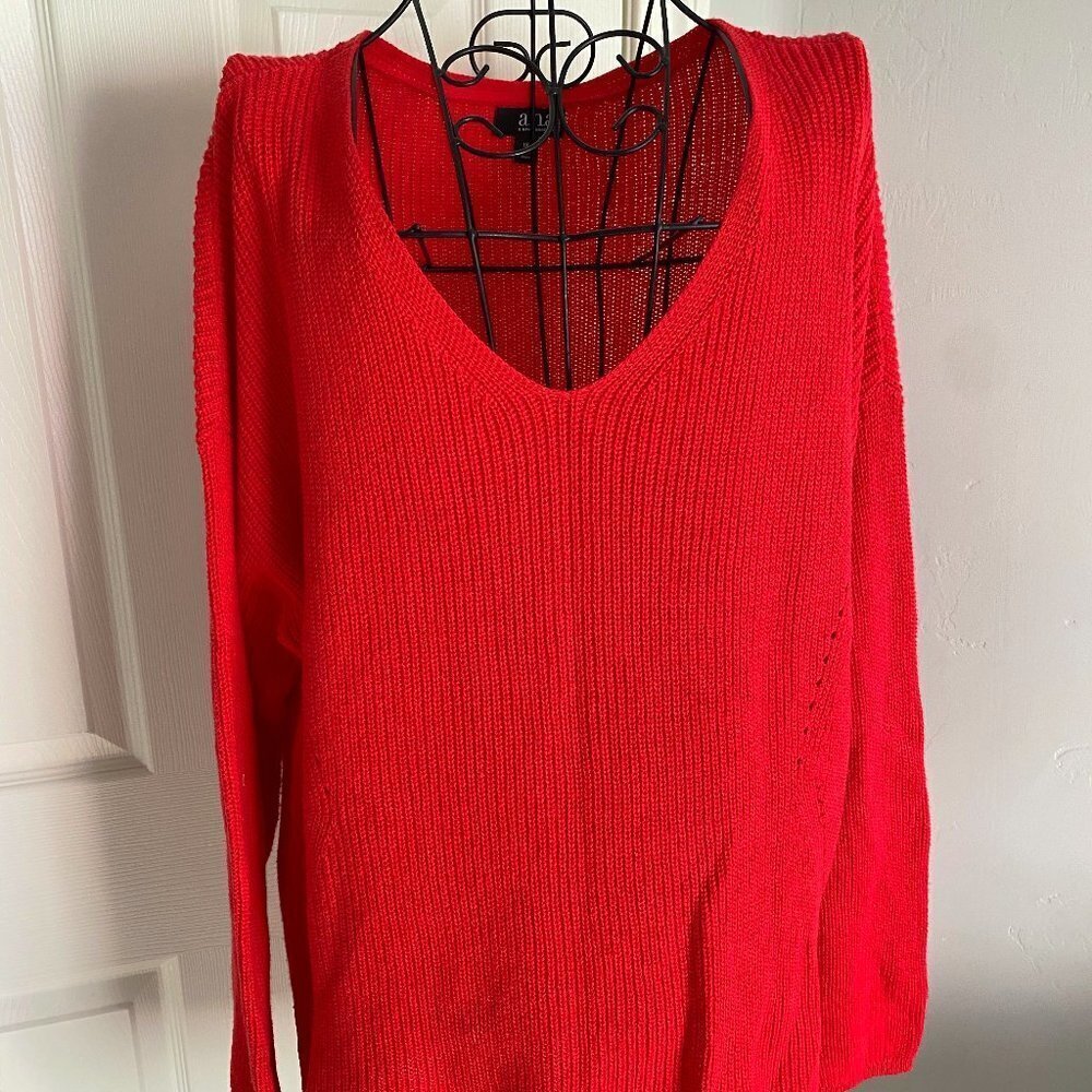 a.n.a Red corded sweater
